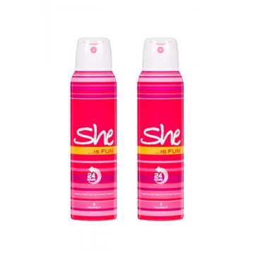 She Is Fun 2x150 ml Kadın Deodorant