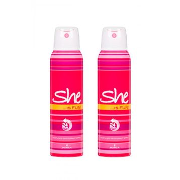She Is Fun 2x150 ml Kadın Deodorant