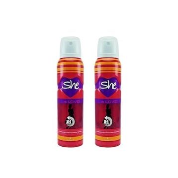 She Is Love 2x150 ml Kadın Sprey Deodorant