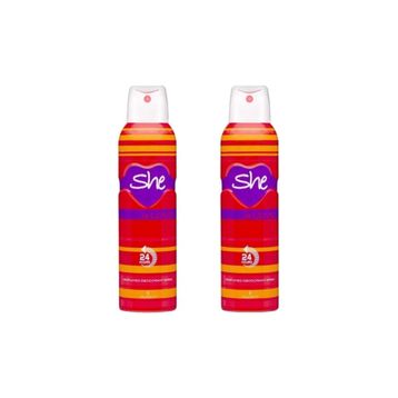 She Is Love 2x150 ml Kadın Sprey Deodorant