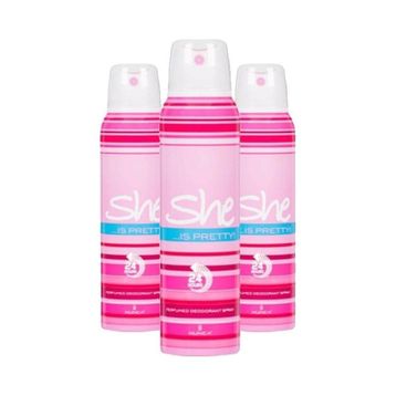 She Is Pretty 3x150 ml Kadın Deodorant