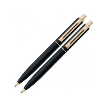Sheaffer 327-9 Sentınel Mat Siyah Gövde Altın Rengi Klips Tükenmez-Versatil Kalem Seti
