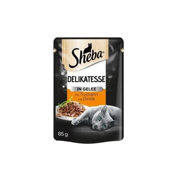 Sheba 12x85 gr Pouch Hindili Yetişkin Kedi Konservesi