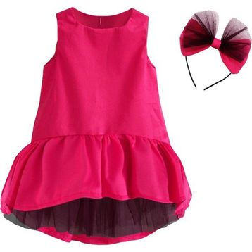 Shecco Babba SB00086 Fuşya Kız Çocuk Tütü Elbise Taç Takım