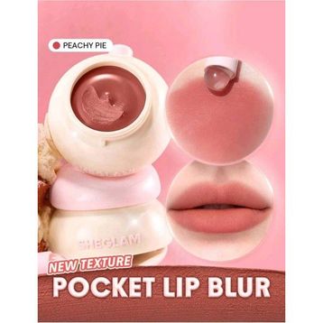 Sheglam Bounce Putty Pocket Lip Pot Peachy Pie Mat Ruj
