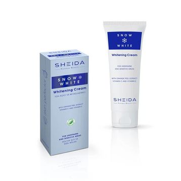 Sheida Snow White 75 ml Ton Açıcı ve Beyazlaştırıcı Koltuk Altı ve Özel Bölge Kremi