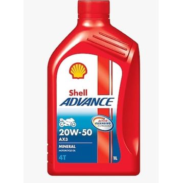 Shell Advance 20W-50 AX3 4T 1 lt Motorsiklet Motor Yağı
