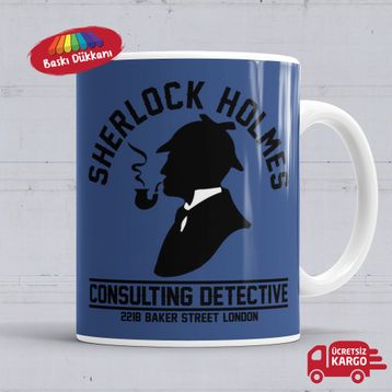Sherlock Holmes Baskılı Kupa Bardak