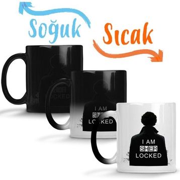 Sherlock I Am Sher Locked Sherlock Holmes Sherlocked Sihirli Porselen Kupa