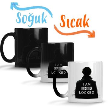 Sherlock I Am Sher Locked Sherlock Holmes Sherlocked Sihirli Porselen Kupa