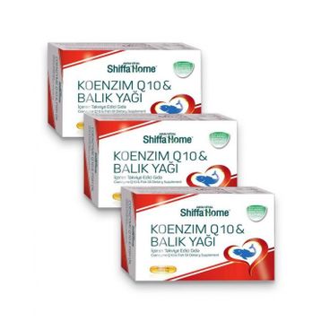 Shiffa Home Koenzim Q10 Balık Yağı 3x30 Kapsül