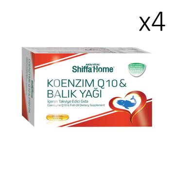 Shiffa Home Koenzim Q10 Balık Yağı 4x30 Kapsül