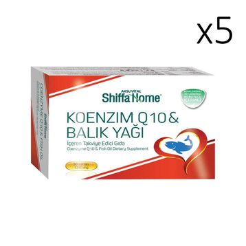 Shiffa Home Koenzim Q10 Balık Yağı 5x30 Kapsül
