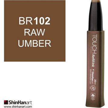 Shinhan Art Touch Twin Marker Refill Ink BR102 Raw Umber 20 ml Kalem Dolum Mürekkebi