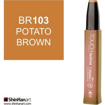 Shinhan Art Touch Twin Marker Refill Ink BR103 Potato Brown 20 ml Kalem Dolum Mürekkebi