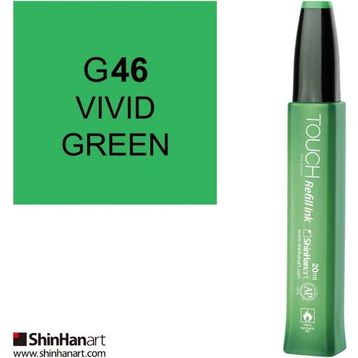 Shinhan Art Touch Twin Marker Refill Ink G46 Vivid Green 20 ml Kalem Dolum Mürekkebi