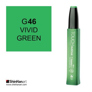 Shinhan Art Touch Twin Marker Refill Ink G46 Vivid Green 20 ml Kalem Dolum Mürekkebi