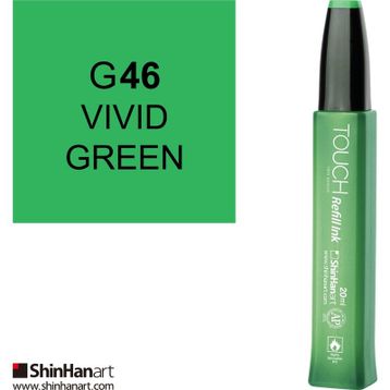 Shinhan Art Touch Twin Marker Refill Ink G46 Vivid Green 20 ml Kalem Dolum Mürekkebi