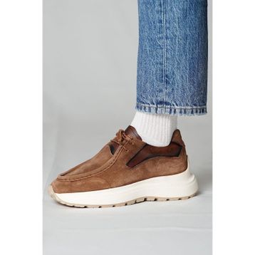 Shoetyle 115-K525 Vizon Hakiki Süet Bağcıklı Erkek Günlük Ayakkabı