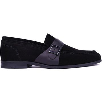 Shoetyle 115-K580 Siyah Hakiki Süet Deri Erkek Klasik Ayakkabı