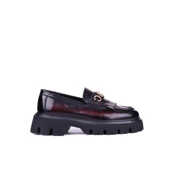 Shoetyle 115-K594 Bordo Hakiki Açma Deri Püsküllü Erkek Günlük Ayakkabı