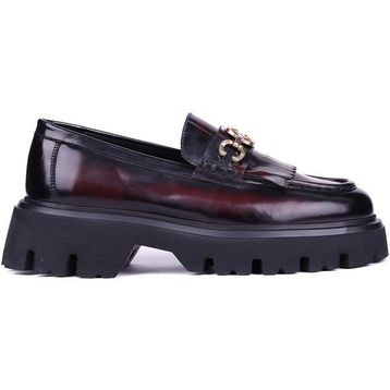 Shoetyle 115-K594 Bordo Hakiki Açma Deri Püsküllü Erkek Günlük Ayakkabı