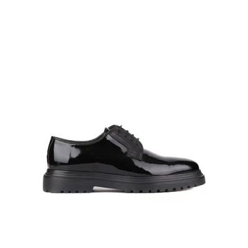Shoetyle 250-2013 Siyah Rugan Deri Bağcıklı Erkek Klasik Ayakkabı