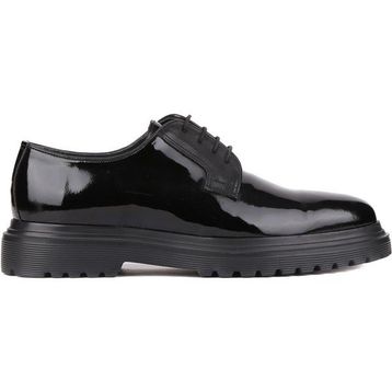 Shoetyle 250-2013 Siyah Rugan Deri Bağcıklı Erkek Klasik Ayakkabı