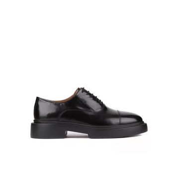 Shoetyle 250-2014 Siyah Açma Deri Bağcıklı Erkek Klasik Ayakkabı