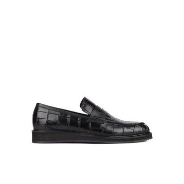 Shoetyle 250-2371 Siyah Croco Deri Erkek Klasik Ayakkabı