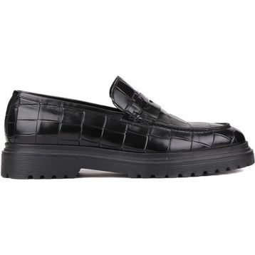 Shoetyle 250-2371 Siyah Croco Deri Erkek Klasik Ayakkabı