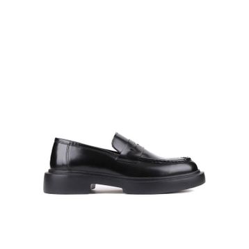 Shoetyle 250-2375 Siyah Açma Deri Bağcıksız Erkek Klasik Ayakkabı