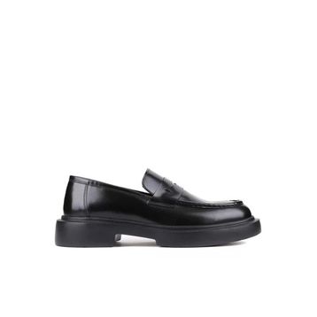 Shoetyle 250-2375 Siyah Açma Deri Bağcıksız Erkek Klasik Ayakkabı