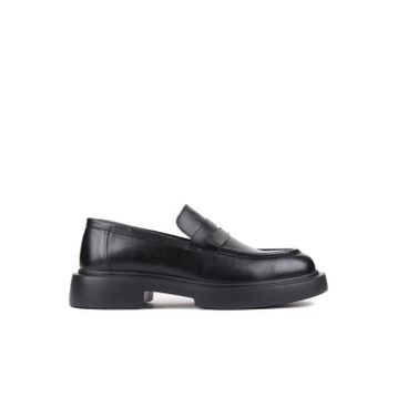Shoetyle 250-2375 Siyah Deri Bağcıksız Erkek Klasik Ayakkabı
