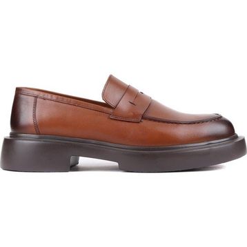 Shoetyle 250-2375 Taba Deri Bağcıksız Erkek Klasik Ayakkabı