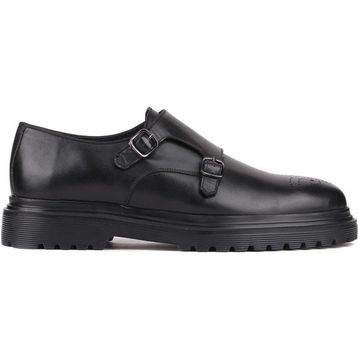 Shoetyle 250-2378 Siyah Deri Tokalı Erkek Klasik Ayakkabı