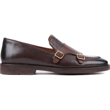 Shoetyle 250-2750 Kahverengi Deri Tokalı Erkek Klasik Ayakkabı