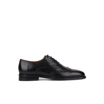 Shoetyle 250-450 Siyah Deri Bağcıklı Erkek Klasik Ayakkabı