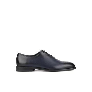 Shoetyle 250-5001 Lacivert Deri Bağcıklı Erkek Klasik Ayakkabı