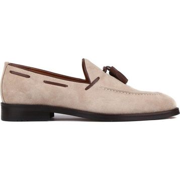 Shoetyle 250-7951 Bej Süet Deri Püsküllü Erkek Klasik Ayakkabı