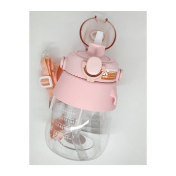 Shotay ST-6642 Pembe Hippo Tritan 1050 ml Tritan Saplı Matara