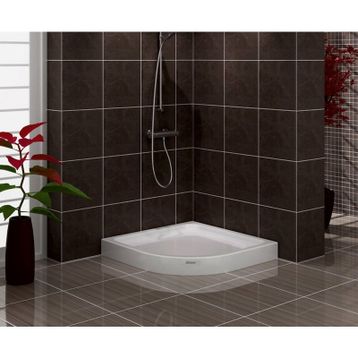 Shower 120x120 cm Oval Monoblok Duş Teknesi