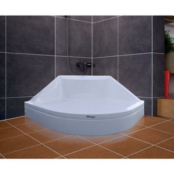 Shower 120x120 cm Oval Oturmalı Duş Teknesi