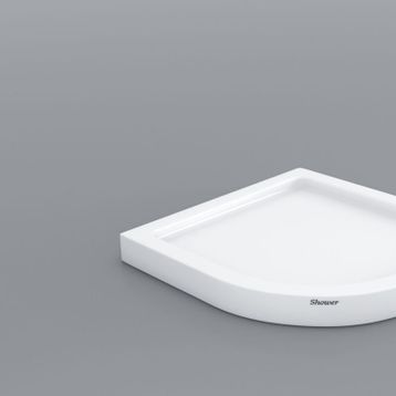 Shower 80x80 cm Oval Monoblok Duş Teknesi