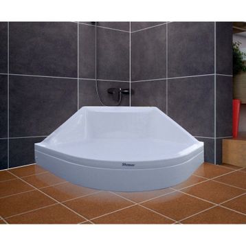 Shower 90x90 cm Oval Oturmalı Duş Teknesi