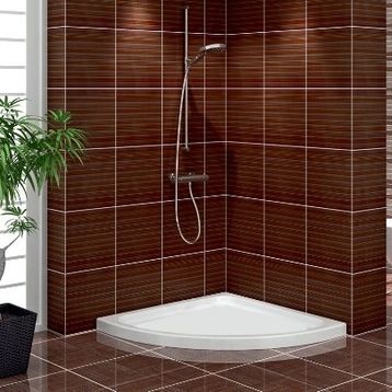 Shower 95x95 cm Oval Flat Duş Teknesi