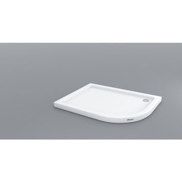 Shower Oval Asimetrik Flat 80x100 cm Duş Teknesi