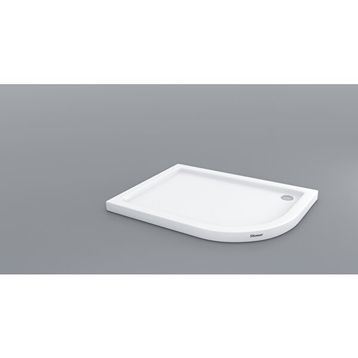 Shower Oval Asimetrik Flat 80x110 cm Duş Teknesi