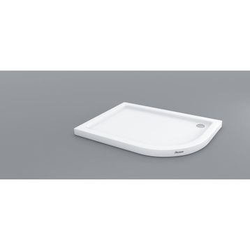 Shower Oval Asimetrik Flat 90x100 cm Duş Teknesi