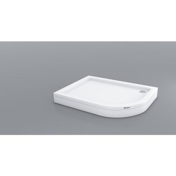 Shower Oval Asimetrik Panelli 80x100 cm Duş Teknesi